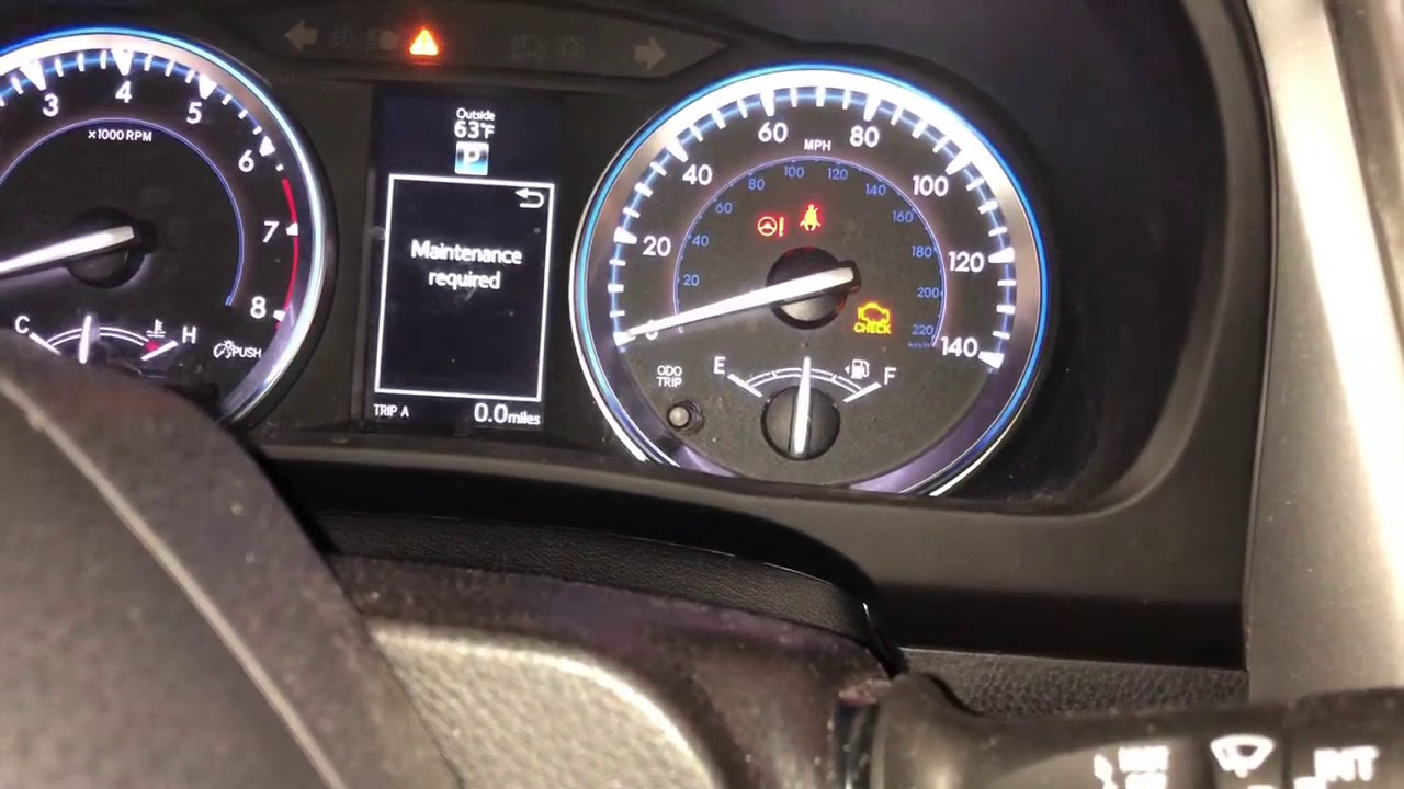 2017 Toyota Highlander Check Engine Light Check Awd System