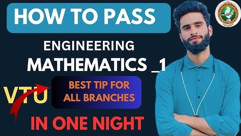 Engineering Mathematics 1 VTU 2022 Scheme Passing Strategy For All Branches🔥😱