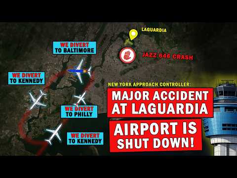 LaGuardia Shutdown after Fatal Crash | How all Traffic was Handled in the Air