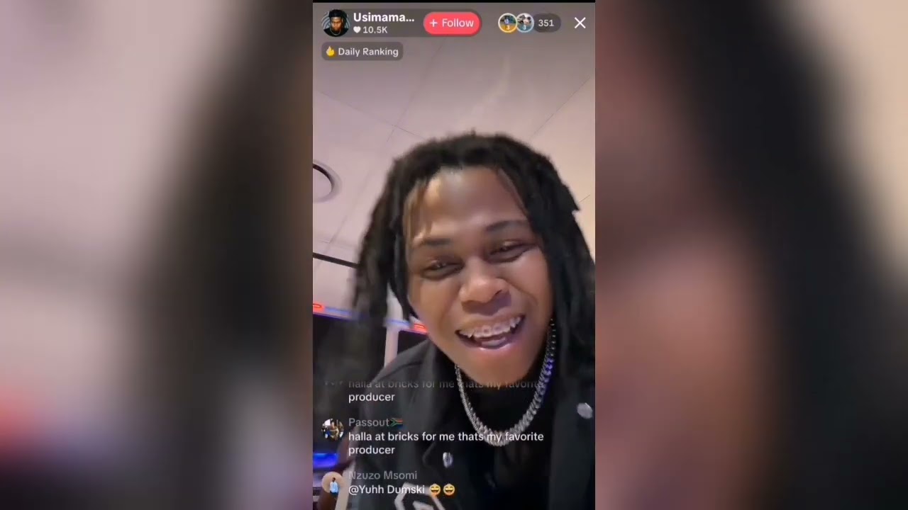 USIMAMANE FREESTYLING AND MAKING MUSIC ON TIKTOK LIVE