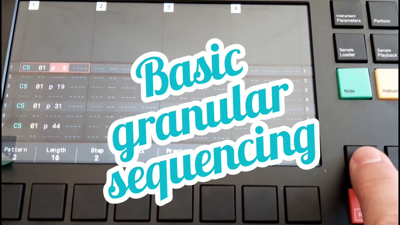 Basic Granular Sequencing with the Polyend Tracker - YouTube