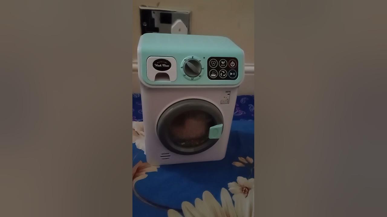 Asda toy washing machineold socks v toy washer unbalanced spins YouTube