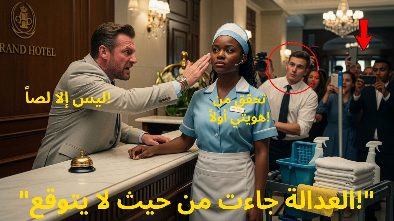 مليونير صفع عاملة نظافة في بهو فندق فاخر… ولم يعلم أنها عميلة سرية ستقلب حياته رأسًا على عقب! 😳🔥