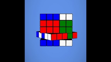 Letter "J" on a 5x5 Rubik