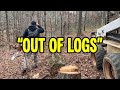I Ran Out of Logs… So I Cut a Dead Pine Just in Time (Sawmill Save)
