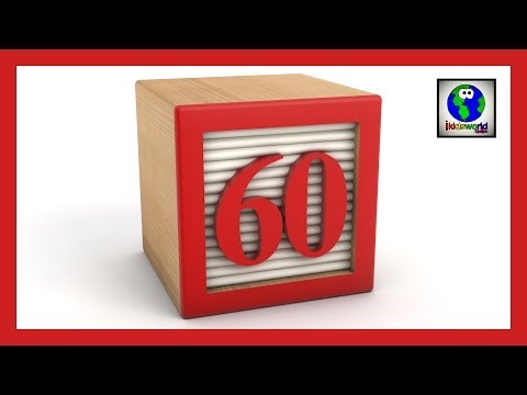 Learn To Count, Learning Numbers 1-100 Part 5: 50-60