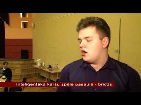 OgresTV: inteliģentākā kāršu spēlē pasaulē - bridžs (14.01.2013)