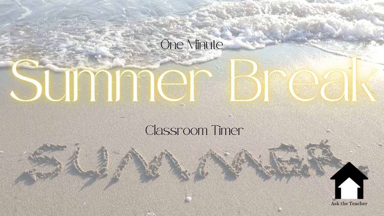 Summer Break One Minute Countdown Timer | Beach Timer with Music - YouTube