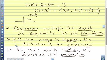 Geometry 8.1 Dilation and Scale factor
