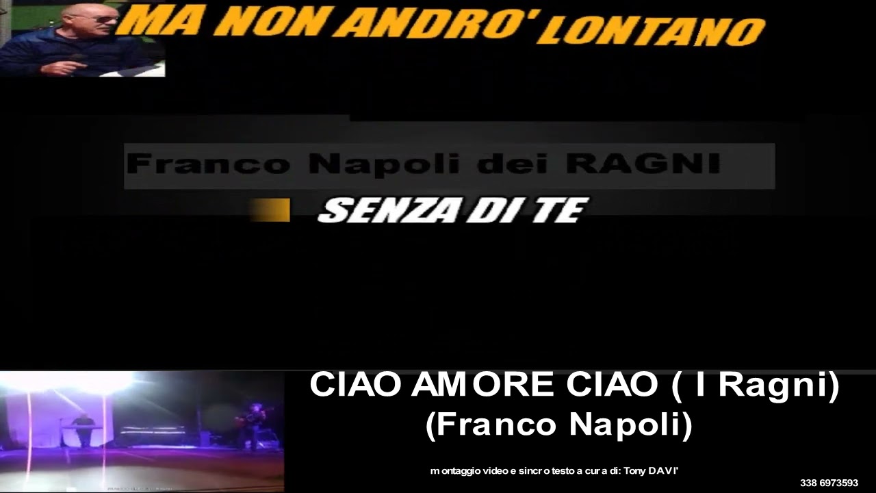 CIAO AMORE,AMORE CIAO cori nino