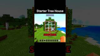 Starter Tree House | #minecraft #minextime #trending #shorts
