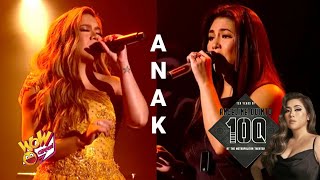 Regine and Angeline performs " ANAK " on Angeline 10Q Concert