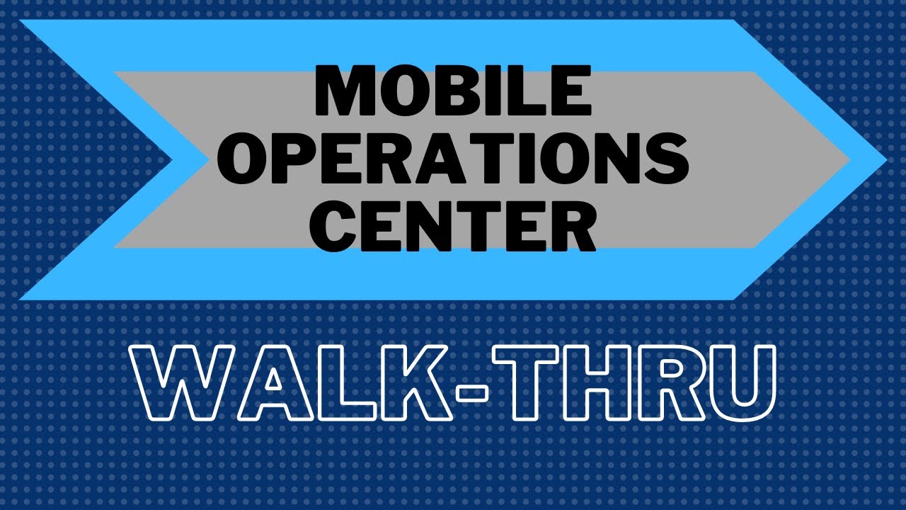 Mobile Operations Center WalkThrough YouTube