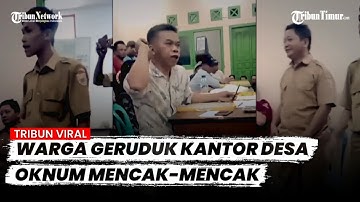 VIRAL!! Gelapkan Dana PKH, 3 Perangkat Desa Mencak-mencak Digeruduk Warga