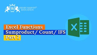 Sum Product/ Count/ IFS Part 2 | Best Advanced Excel Course Tutorial for Beginners | @henryharvin