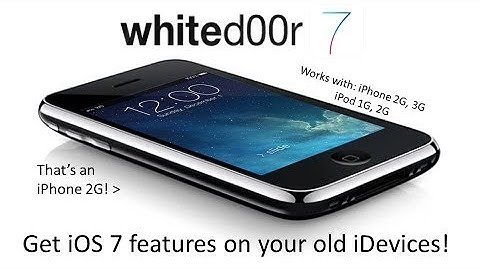 Whited00r 7: Get iOS 7 Features On Your Old iDevice!