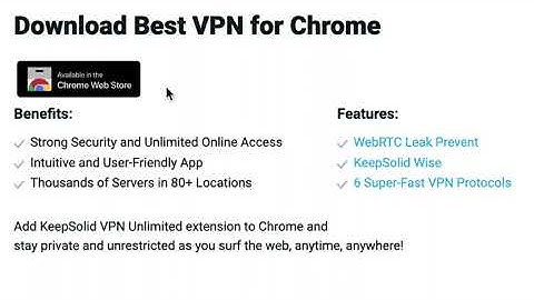 How to install the VPN Unlimited extension for Chrome
