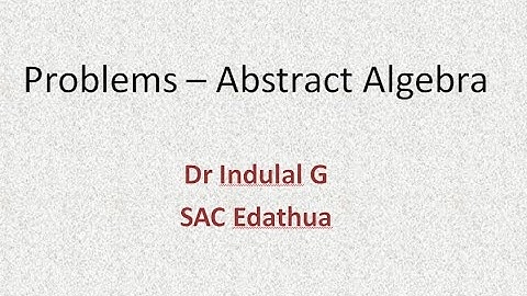 Problems Normal subgroup|Dr Indulal G|SAC