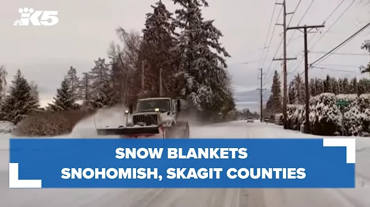 Snow blankets Snohomish, Skagit Counties