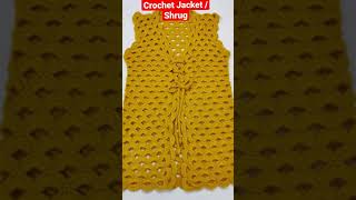 Crochet Jacket/Shrug || Watch full video on #MagicalThreadz #shorts #youtubeshorts #jacket #shrug