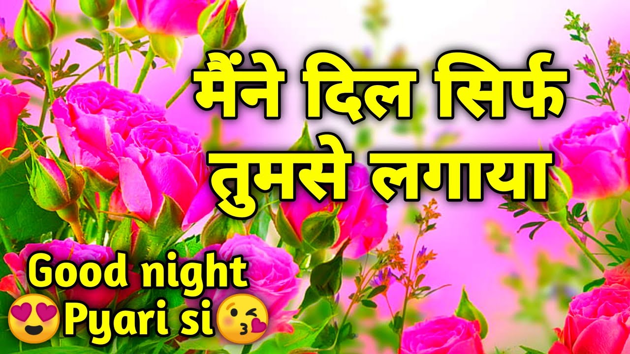 Maine Dil sirf tumse lagaya | Good night pyari si | Good night video ...