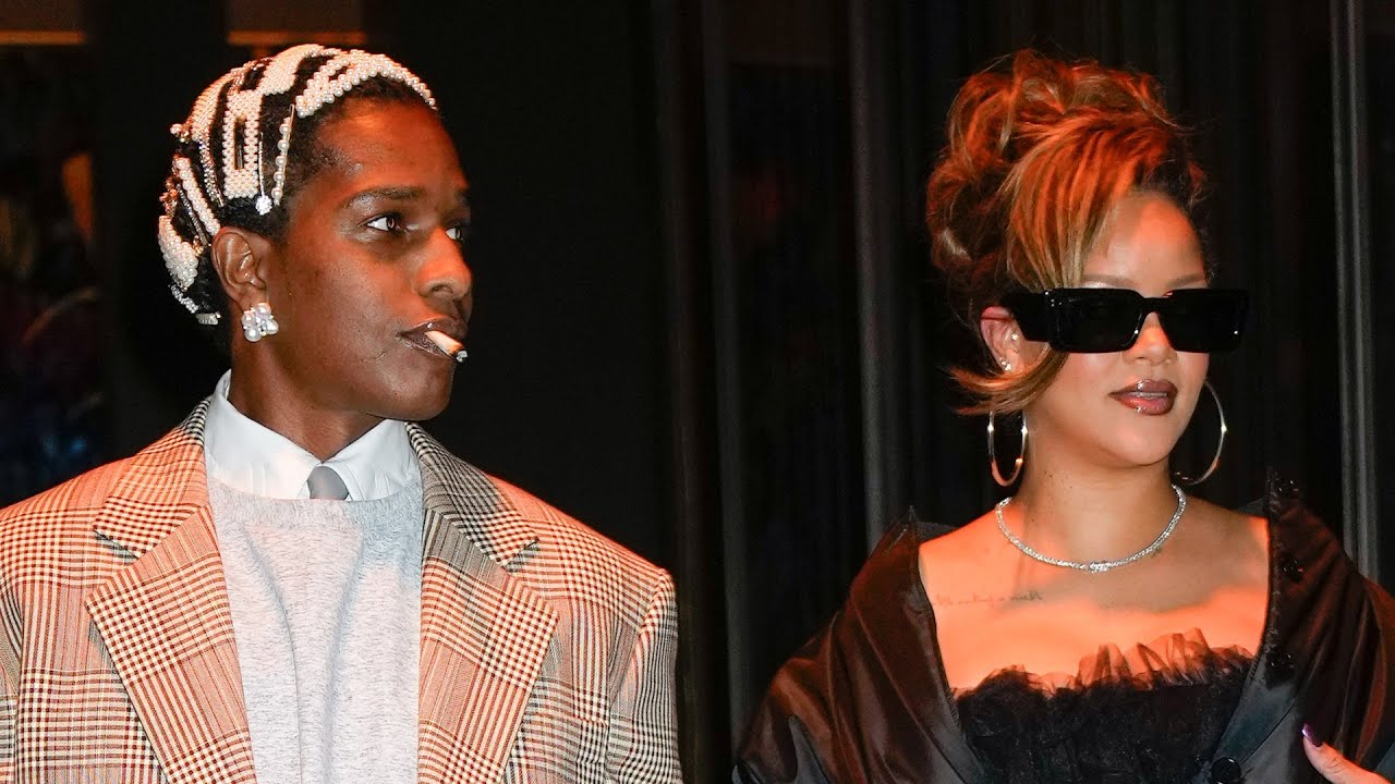 Rihanna Celebrates A$AP Rocky's Birthday With Date Night in NYC - YouTube