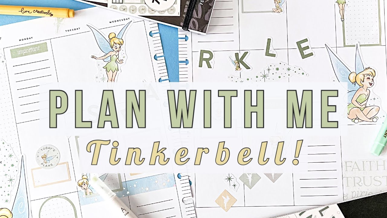Plan With Me Big Happy Planner Tinker Bell Spread! Spring Release