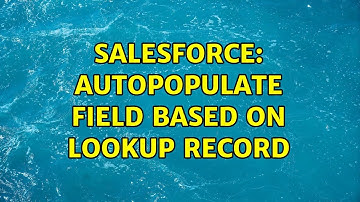 Salesforce: Autopopulate field based on lookup record