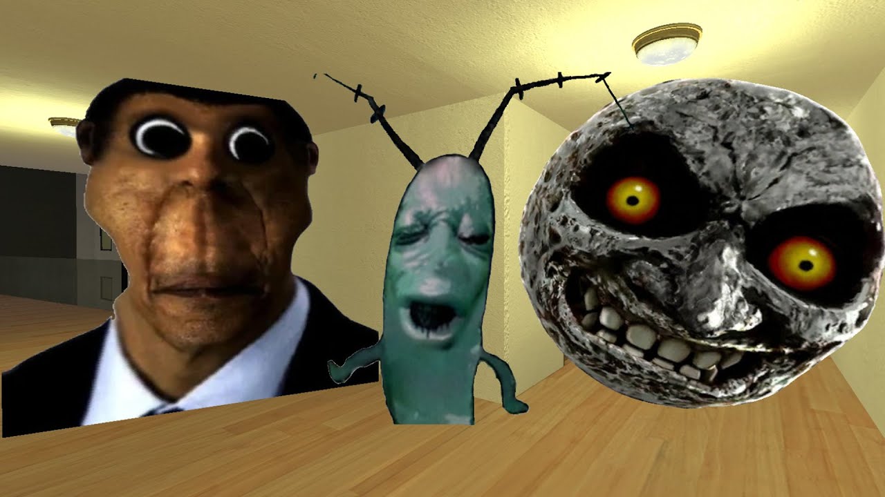 Obunga, Planktun Aughh And Termina In Nextbot Gmod