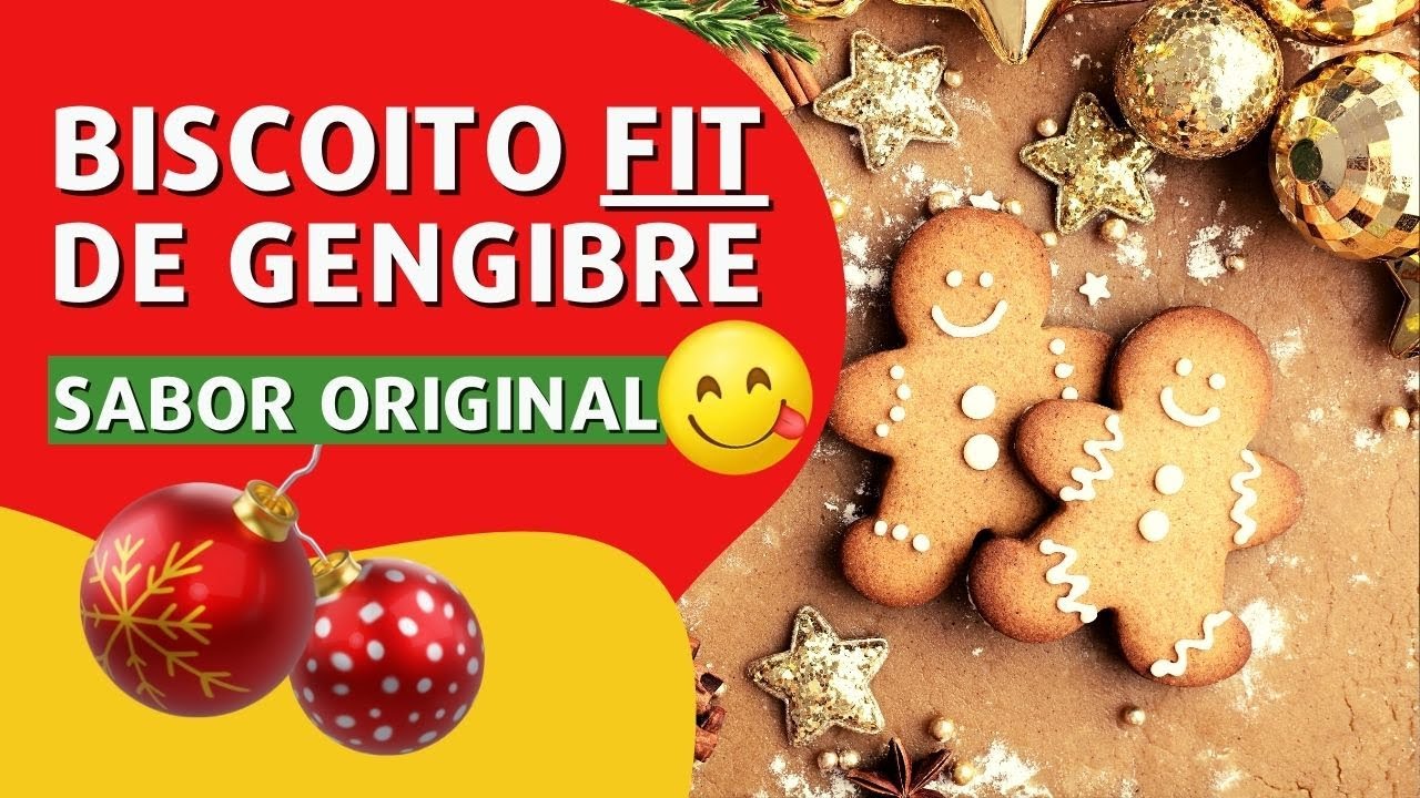 Biscoito de gengibre fit | VOCÊ PRECISA FAZER 😋😱 Biscoito de natal fit -  Gingerbread saudável - YouTube
