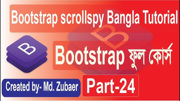 Bootstrap Tutorial Bangla | Bootstrap scrollspy Bangla Part-24