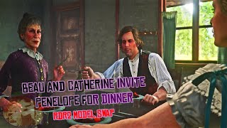 Beau and Catherine Invite Penelope For Dinner*MODEL SWAP MOD*(Red Dead Redemption 2) PC MODS