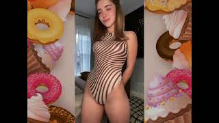 New TikTok Big Bank Challenge 89🍑🍓Transparent dress challenge😋😋🍒