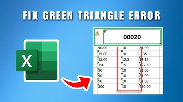 How To Get Rid Of Green Triangle In Excel 2025 - Fix Green Triangle Error