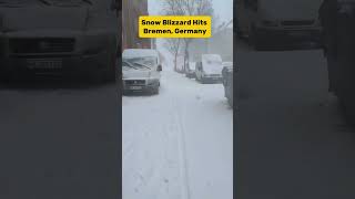 Heavy snow and strong winds caused near-whiteout conditions and major travel disruption on Jan 9