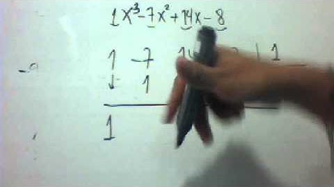 Ruffini para polinomio de grado 3 o más