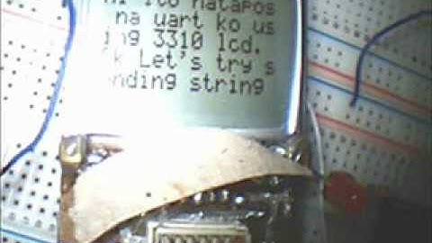 UART using 3310 LCD sending Image