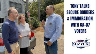 A Secure Borders Democrat w/ Real Solutions: GA-7 Voters Speak w/ Tony about the Immigration Crisis