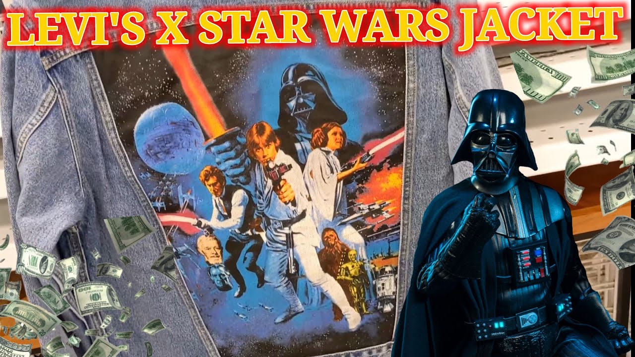 Big Find at Ross 🔥LEVI'S X STAR WARS EX-BOYFRIEND TRUCKER JEAN JACKET VINTAGE POSTER $24.99🤑