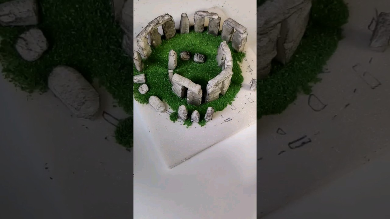 How to make a miniature Stonehenge?