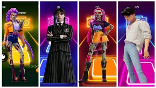 Jinu kpop demon hunters Vs Like Nasty Vs Wednesday Vs Rumi #hunterx screenshot 1