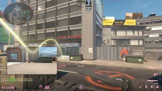 CS2 Overpass A site smokes (Bank and Dumpster)