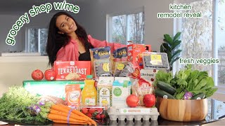 SATISFYING* GROCERY SHOP WITH ME + ORGANIZING MY FRIDGE