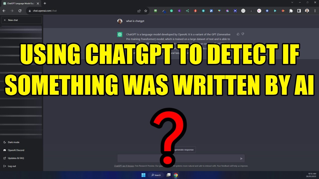USING CHATGPT TO DETECT IF SOMETHING WAS WRITTEN BY AI [HOW TO] - YouTube