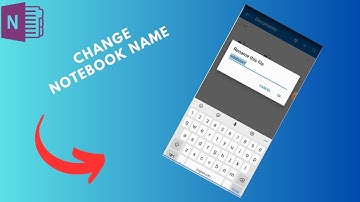 How to change notebook name in OneNote