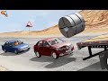 СМЕРТЕЛЬНЫЙ ГРУЗ! ОБРЫВ СТАЛЬНОЙ КАТУШКИ С ПРИЦЕПА | BeamNG.drive