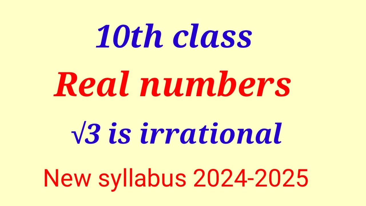 10th Class Maths Chapter 1 Root 3 Is Irrational Number New 10th-class-maths-chapter-1-root-3-is-irrational-number-new