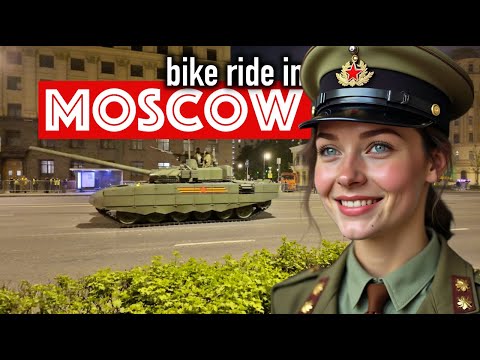 Репетиция военного парада в Москве, вечерняя прогулка