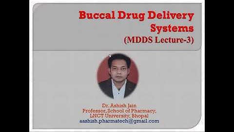 Mucosal Lecture 3 IBuccal Drug Delivery Systems  I Transmucosal Permeability I