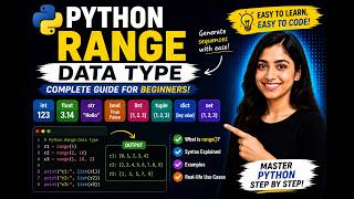 08.2 Learn Python range() step by step 🚀Generate number sequences easily in Python 😊